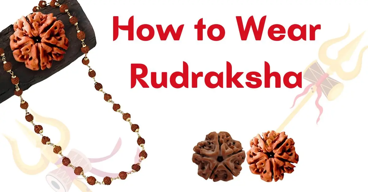 how to wear rudraksha